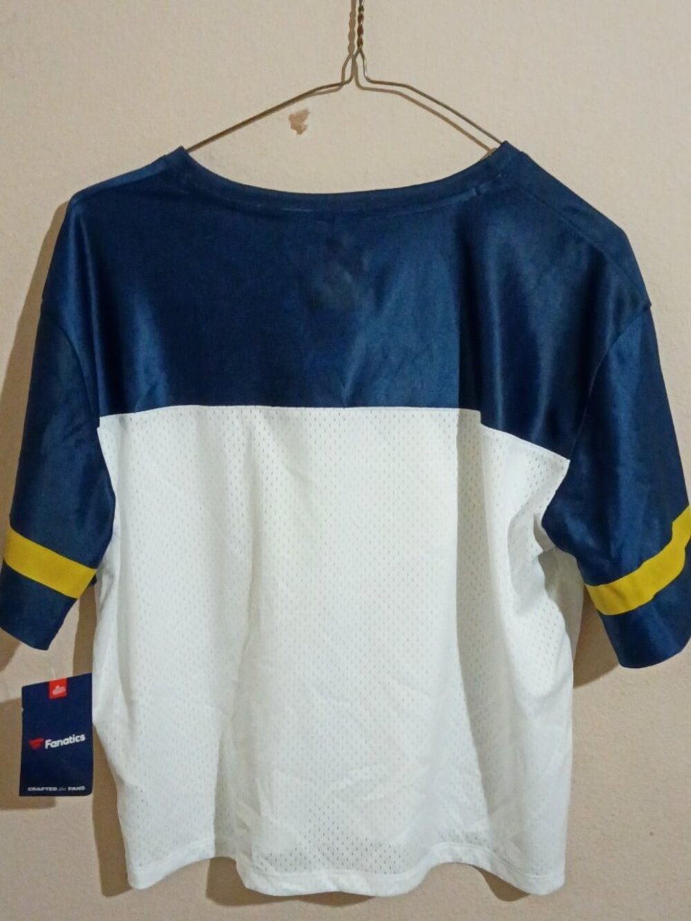 New Women's Fanatics Notre Dame Fighting Irish Oversized Football Jersey Small S - Picture 9 of 12
